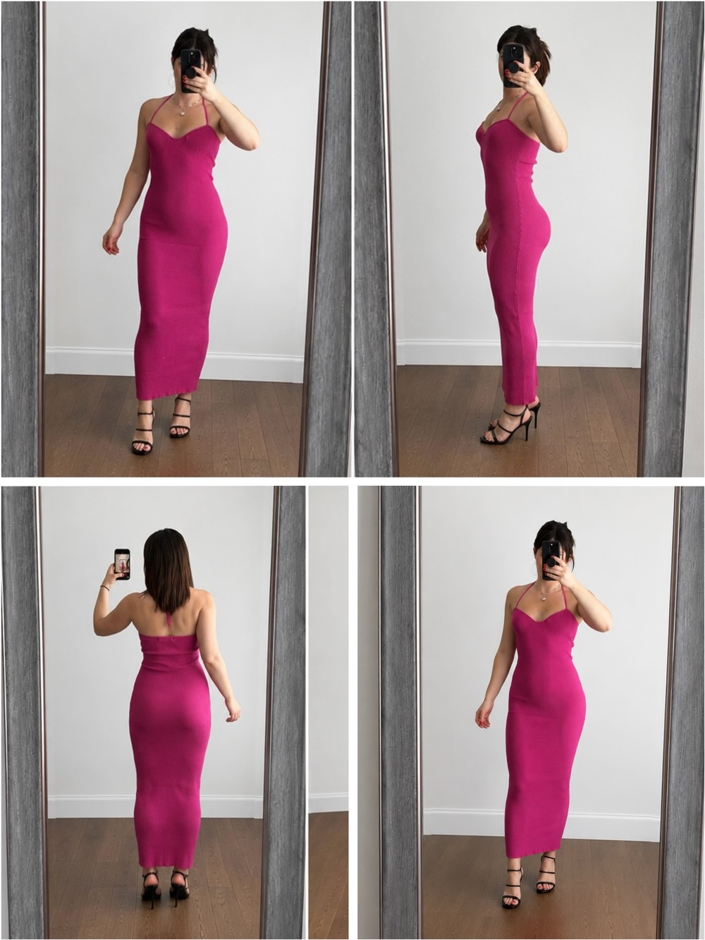 Hot pink maxi dress NWT